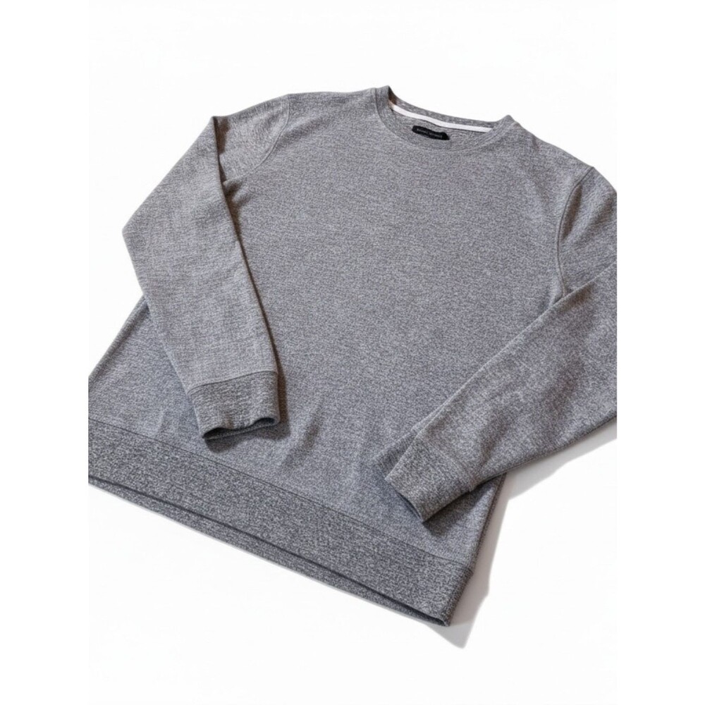 Banana Republic Men's Heather Grey Crewneck Thermal Pullover - Medium